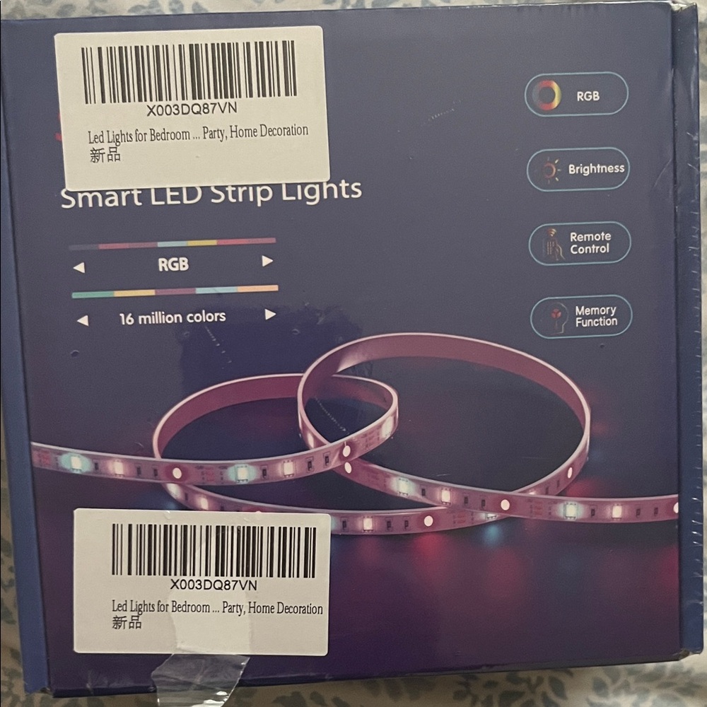 Smart LED Strip Lights with Remote Control - RGB